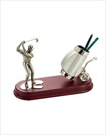 Rosewood pedestal Golf office decoration
